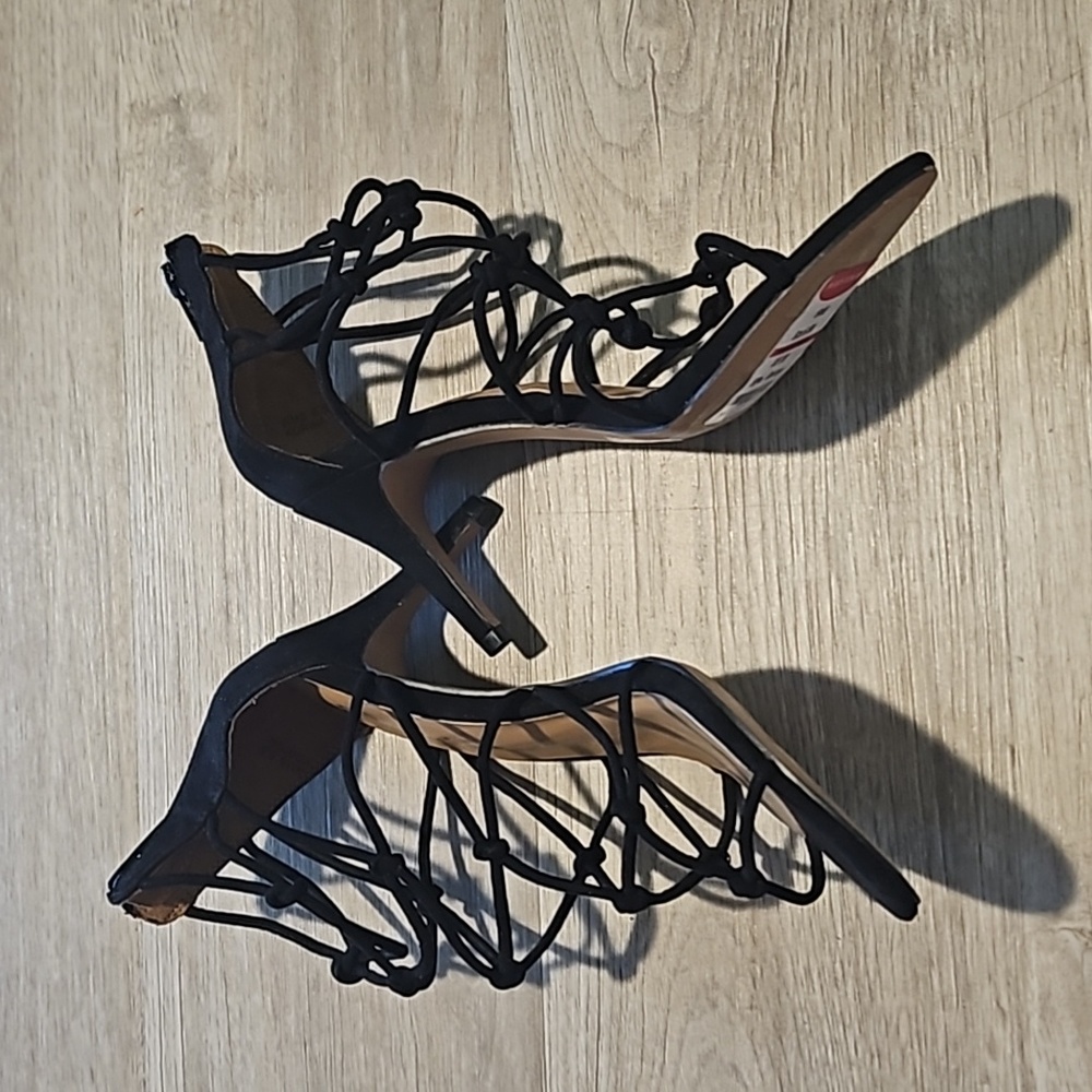 🖤NWT~Report Strappy Zip Back Heels Size 6.5 - Picture 7 of 11